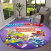Superthings Round Area Rug,Carpet Rug for Living Room Bedroom Sofa Playroom Decor,Non-slip Floor Mat