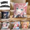 Anime Th TTime LLoopS Villainess Square Sofa Pillow Cover Solid Color Living Room Home Decor Cushion Case