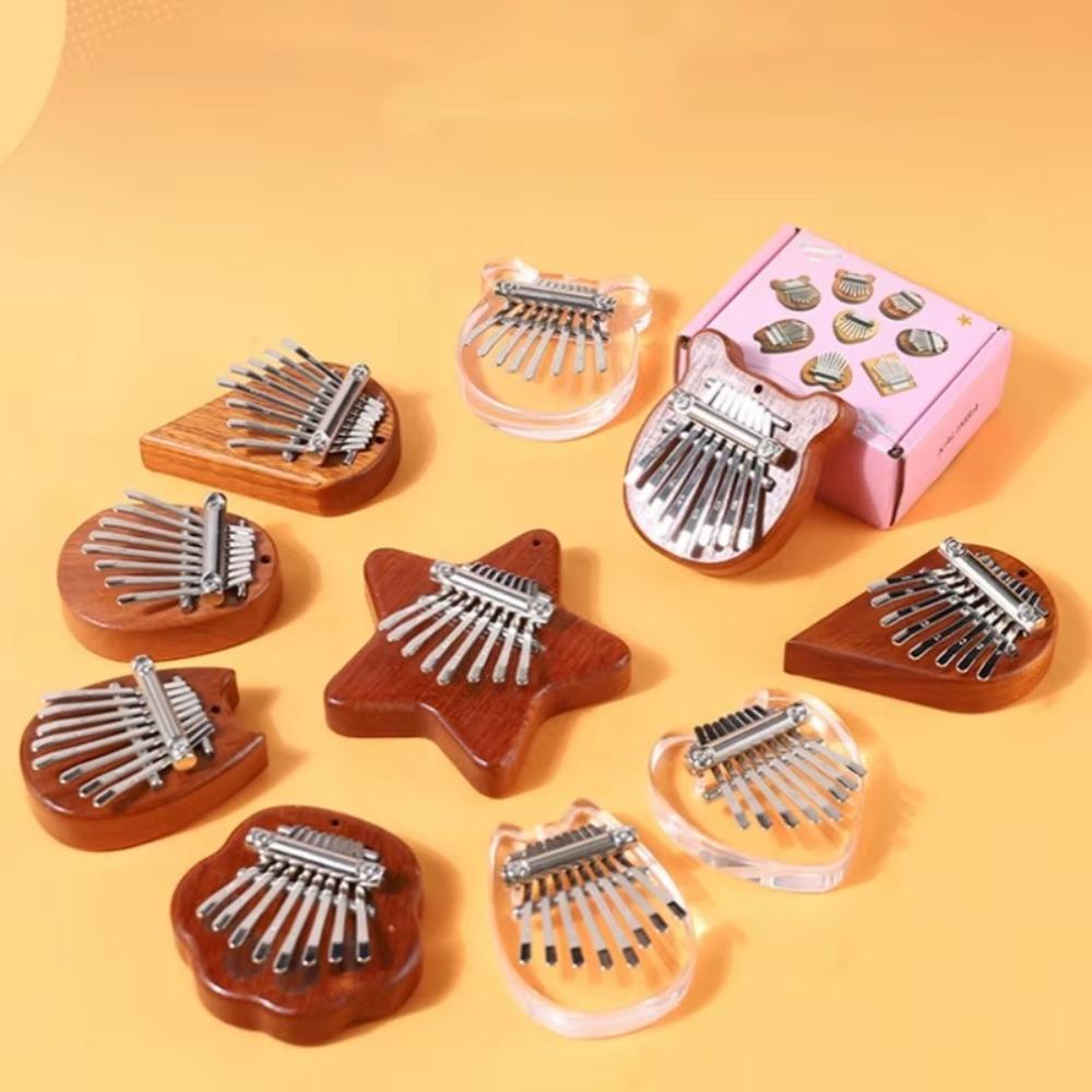 Piano Pendant 8 Key Finger Thumb Piano Kalimba  Toddler Kid Child Valentines