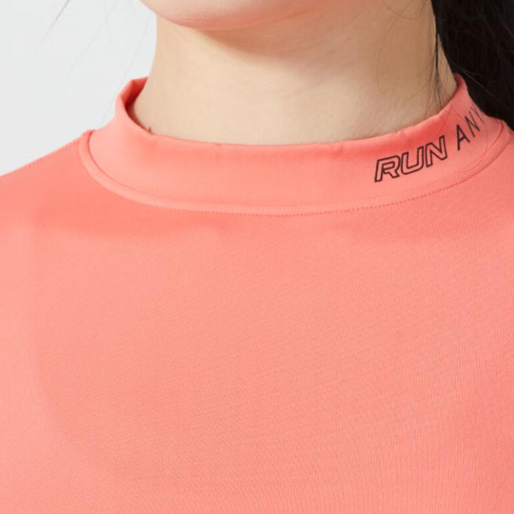 Under Armour Short Slim Comfortable Breathable Casual Long Sleeve T-Shirt Women Tops Pink 1365641-819