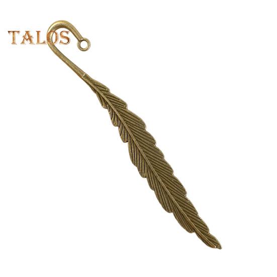 2Pcs Feather Bookmark Metal Book Mark Page Reading DIY Gifts Stationery for Home Study School Office