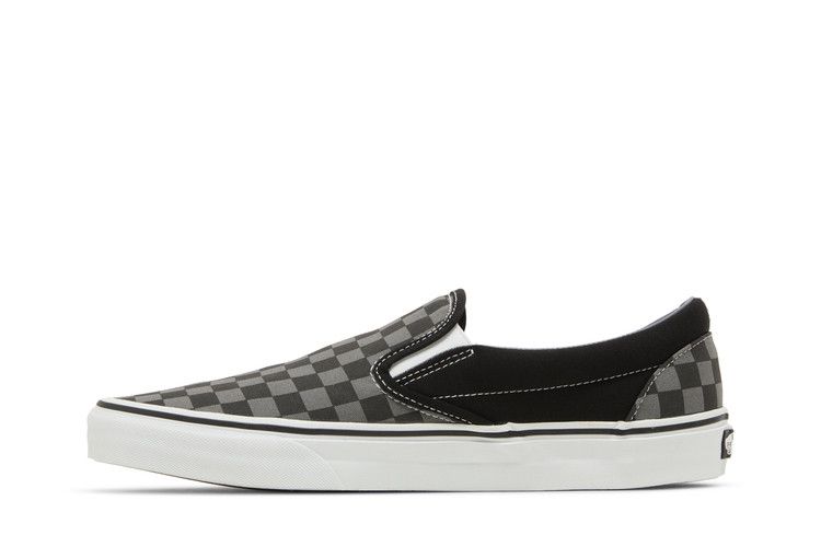 Мужские кеды Vans Classic Slip-On Клетка Черный Серый Оловянный