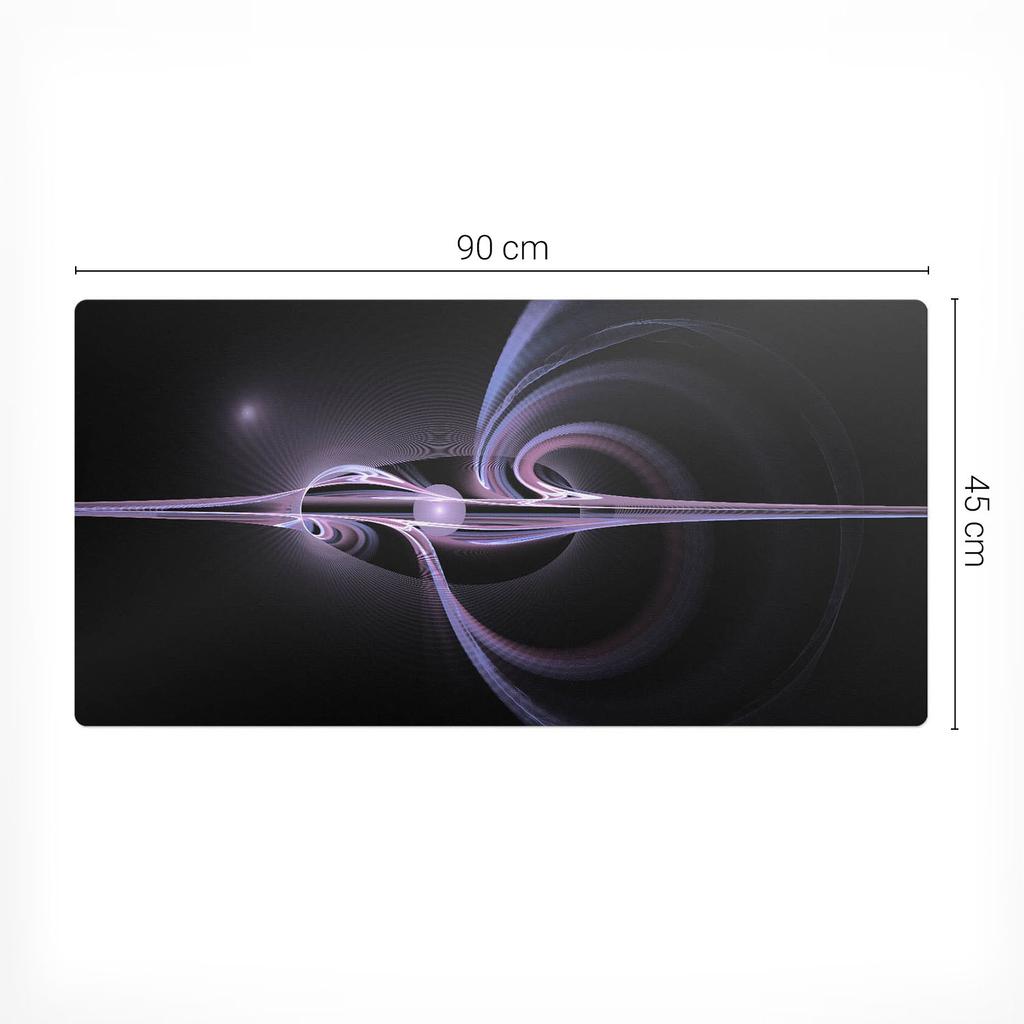 Universal Protective Pad for Tables and Countertops Fractal Spiral 90x45 cm
