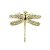 1Pc Metal Light Luxury Shake Hands French Household Items Simplicity Wardrobe Door Butterfly Dragonfly