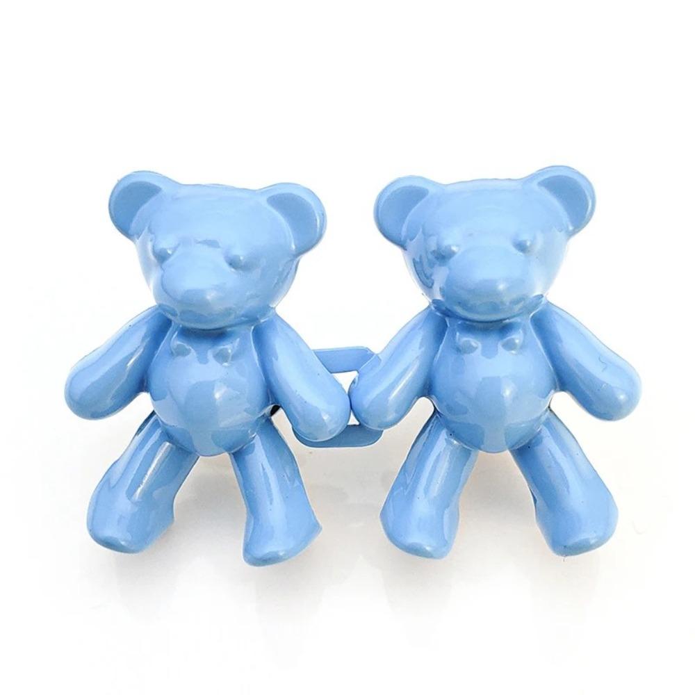 Сплав без гвоздей Кнопка Съемная пряжка для талии с медведем Модная регулируемая кнопка