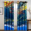 Mountain Plants Natural Scenery Printed High Shading Curtains Bedroom Decorative Curtains with Hook Accessories 2 Panels New