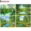 HUACAN 5D Diamond Painting Tree Full Square Diamond Embroidery Scenery Diamond Mosaic