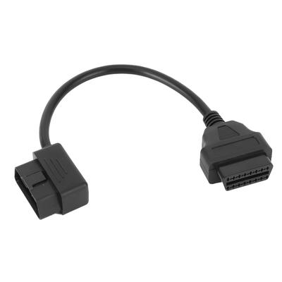 16-контактный к 16-контактному удлинительный кабель OBD2 Угловой адаптер Инструмент для диагностики автомобиля 0,3 м 1 фут Разъем