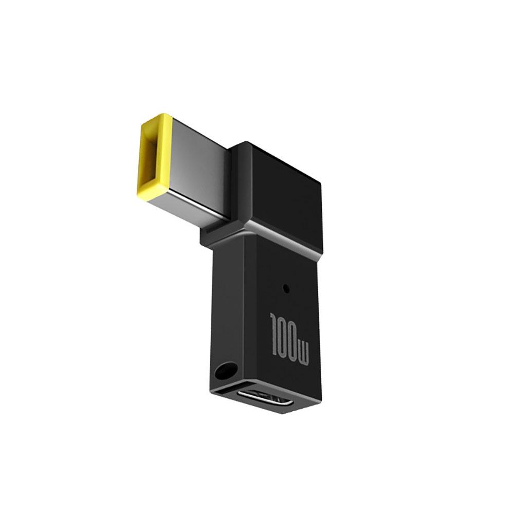 Адаптер PD 100 Вт USB C к тонкому квадратному адаптеру Конвертер наконечника разъема для Lenovo