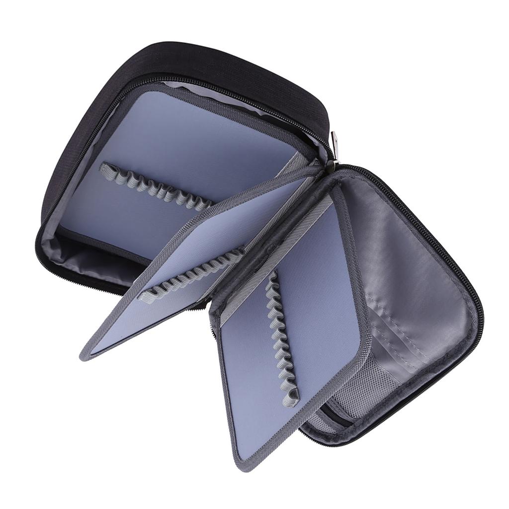 Многофункциональный складной тканевый пенал на 72 отделения, большая вместимость, сумка для ручек на молнии