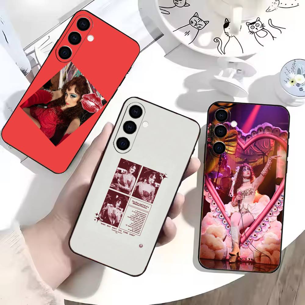 Vintage Pop Star Phone Case For Samsung Galaxy A73,A72,A71,A70,A53,A52,A51,Soft Silicone Black Cover