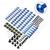 190PCS Motorcycle Fairing Bolts Fastener Clip Screw For YAMAHA YZF R1 R15 R25 R3 R6 R125 R15 R25 MT03 MT07 MT09 MT10 FZ07 FZ09