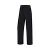 Li Ning Fitness Series Solid Color Thickened Elastic Waist Straight Leg Sports Pants Women Bottoms Black AKLT776-1