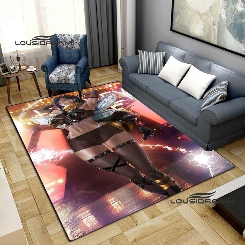 Сексуальные ковры и ковер Tifa Aerith, аниме, сексуальный художественный квадратный коврик для гостиной, спальни, большой площади, мягкий ковер, домашний коврик для детской комнаты