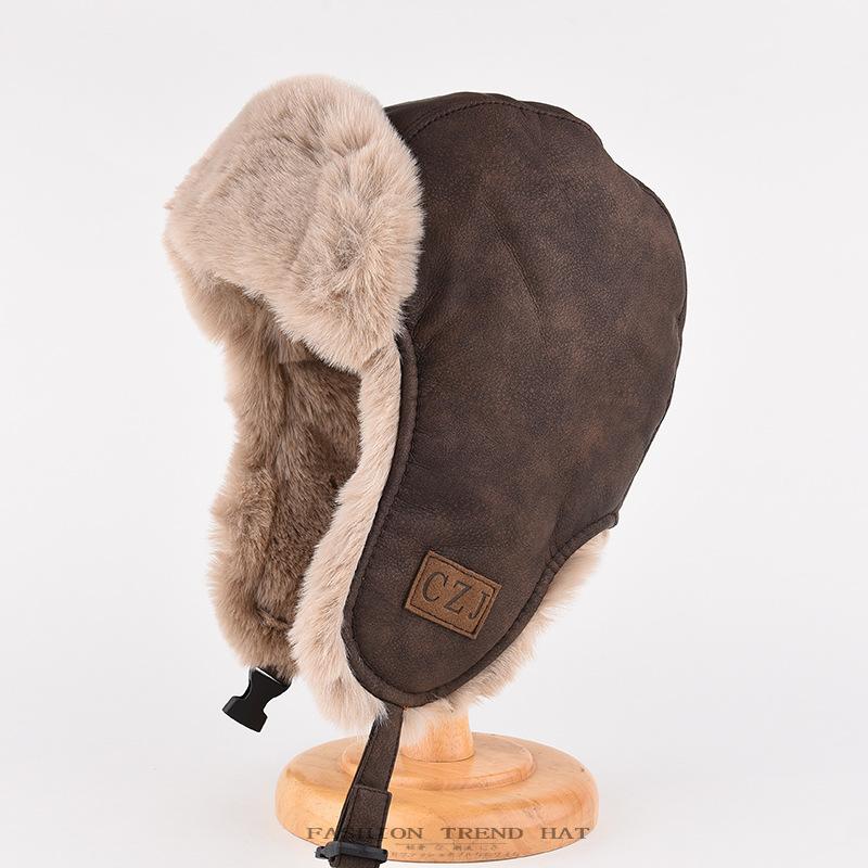 Шапки мужские и женские осенне-зимние шапки, флисовые утепленные теплые шапки-авиаторы, уличные ветрозащитные меховые шапки-ушанки
