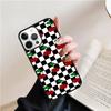 Клетчатый дизайн с подсолнухами и розами Чехол для iPhone 17 Air 15 16 14 13 12 Pro Max 11 Pro Max Plus Чехол для телефона Coque
