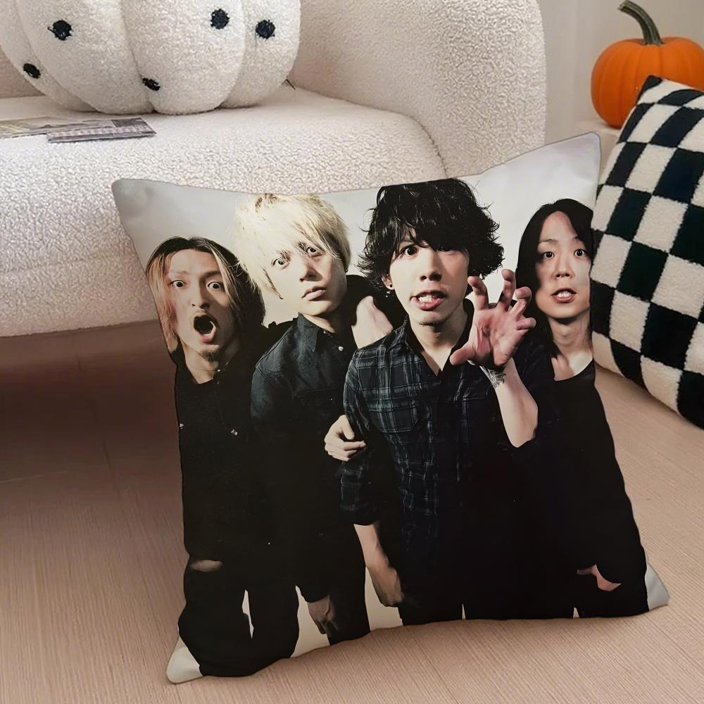 Energetic Rock Japanese Band OONE OK ROCK Cushion Cover Throw Pillow Cover Hidden Button Durable Polyester Chair Cushion