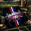 Firpo Soccer Crest Blanket Lightweight Ideal Bedding Blanket Perfect for Travel, Camping, Living Rooms, Offices, Sofas, Fan Christmas gift
