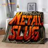 Metal Slug Классическая Ретро Игра Мультяшные Мягкие Фланелевые Одеяла, Плед Уютное Одеяло для Пикника Кроватей Домашней Спальни Подарок