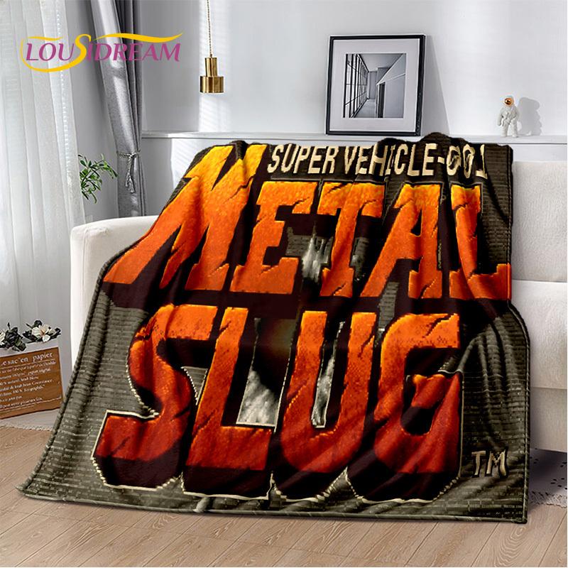 Metal Slug Классическая Ретро Игра Мультяшные Мягкие Фланелевые Одеяла, Плед Уютное Одеяло для Пикника Кроватей Домашней Спальни Подарок