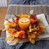 Candle Ring Gifts Fall Artificial Wreaths for Dining Room Farmhouse Festival