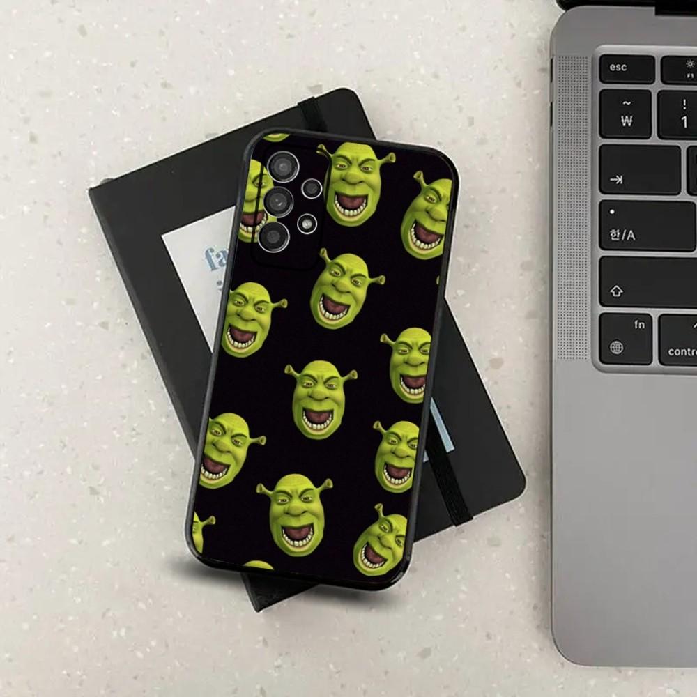 Мультяшный Забавный Чехол Для Телефона S-Shreks Из Фильма Для Samsung S24,S21,S22,S23,S30,Ultra,S20,Plus,Fe,Lite,Note,10,9,5G Черный Мягкий Чехол