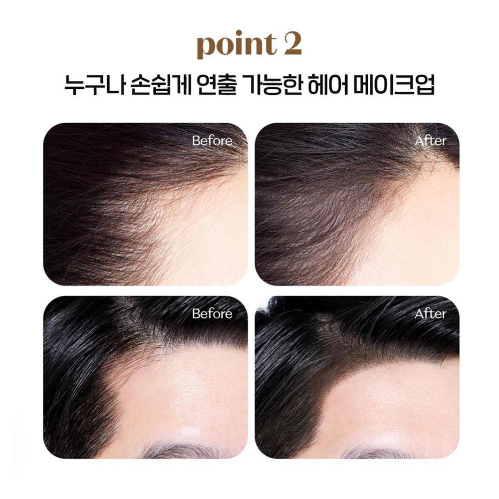 Etude House Pang Pang Тень для волос 3,5 г Темно-коричневый – 1+1 Порошок-заполнитель линии роста волос