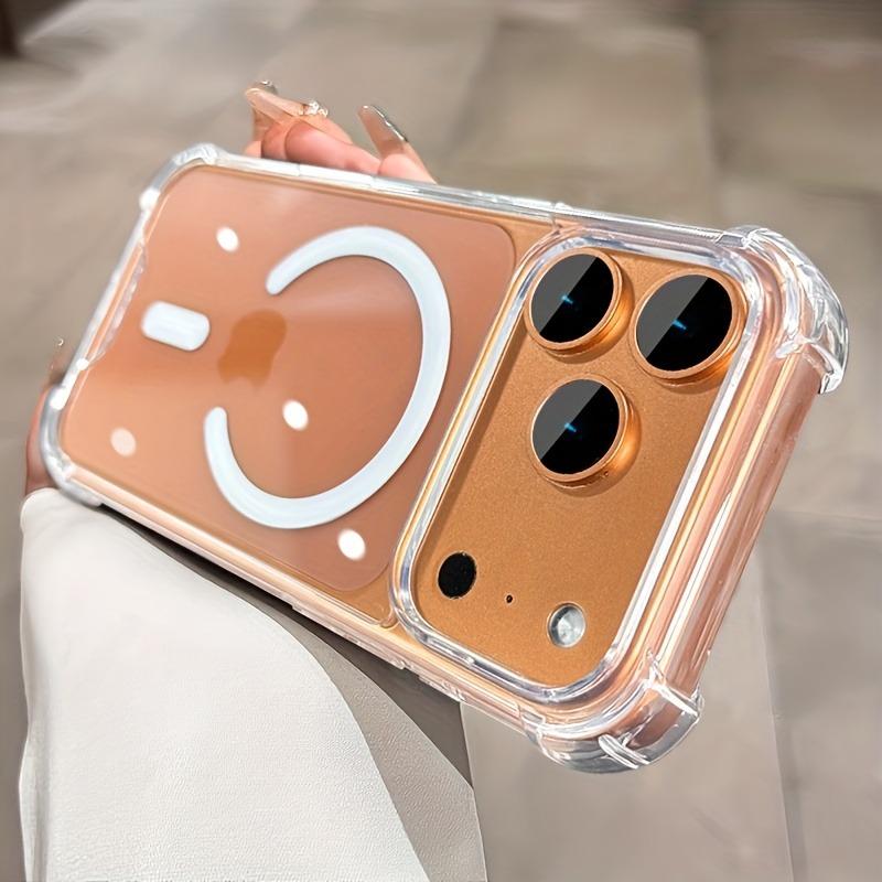 Прозрачный Магнитный Чехол Для Для Iphone 17 16 1 14 13 Pro Max 17Pro Чехлы Для Беспроводной Зарядки Бампер Прозрачная Крышка