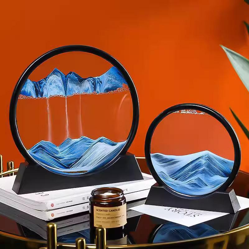 3D Песочные часы с зыбучим песком: Кинетический песок Живопись Орнамент для Креативного Домашнего Декора и Уникального Подарка