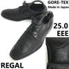 GORE-TEX Plain Toe Leather Dress Shoes Black Size 25.0EEE Japan Made(USED)