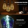 Шаровой светильник 3 Вт, винтовой разъем, держатель E27, стеклянная лампа Эдисона, 3D лампа для фейерверков, вечерние лампы