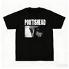 Portishead-themed Cotton Print Tops for Both Men and Women with Soft-beat/fugetic Elements Round Neck Short Sleeve Unisex Tee