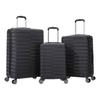 Set of 3 Suitcases - 100% ABS - LYS Paris 360/3 - Black