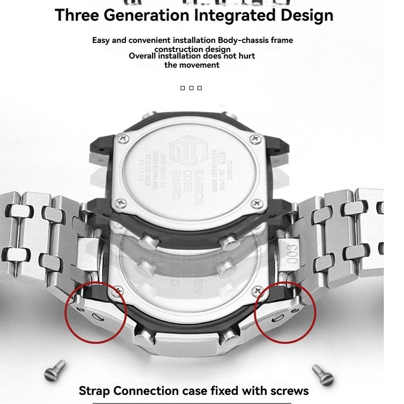 Для Casio G-Shock GA-2100 GA-2110 Farmhouse Oak Модифицированная Нержавеющая Сталь Стиль AP 3-е Поколение 4 Представителя с Кейсом