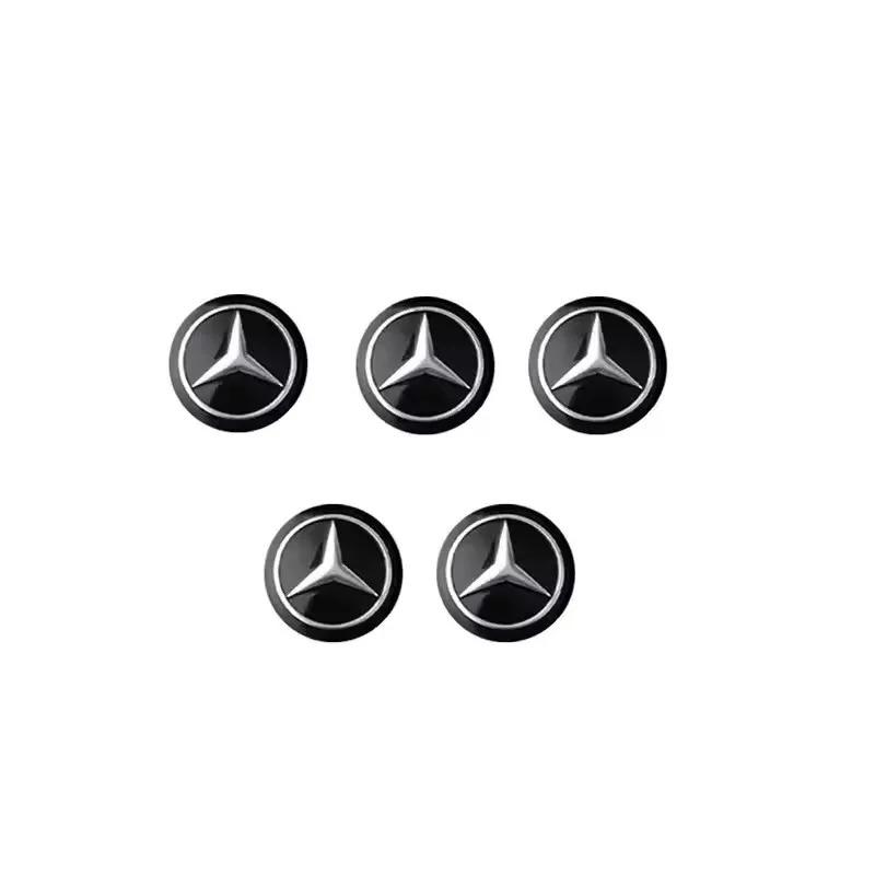 2/5 шт. 14 мм Наклейка-логотип на эмблему автомобильного ключа для Mercedes Benz AMG E C A B Класса GLE GLS CLS GLC CLA GLA GLK GLB W203 W204 W205 W213