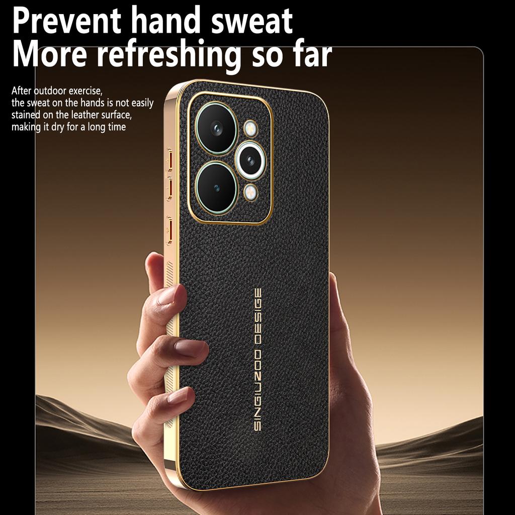 Для OPPO Realme 15 15 Pro 15T премиальный гальванизированный чехол для телефона с текстурой личи, ударопрочный и устойчивый к отпечаткам пальцев