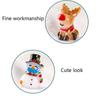 Resin Figurines Christmas Tree Snowman Miniatures Gift Box Mini Castle Xmas House Dollhouse Decor Micro Landscape