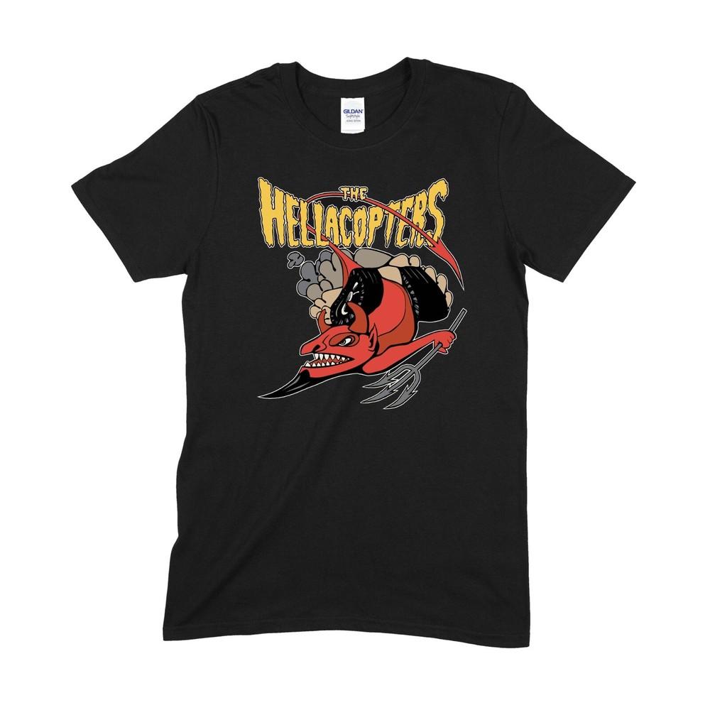 Редкая Хлопковая Мужская Футболка The Hellacopters Все Размеры 9D627 Унисекс