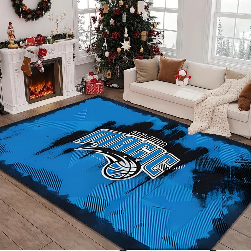 Orlando Magic Rug Area rug for Livingroom, Bedroom, Palyroom, Chair Rug, Office Rug, Floor mat, Large Size Fan Christmas Birthday gift