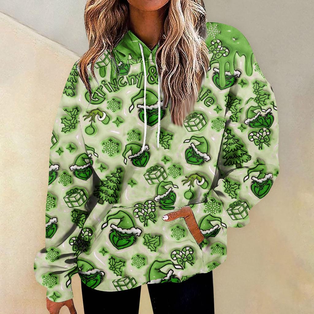 Women's Fashion Daily Versatile Casual Crewneck Sweatshirts Graphic Daily Long Sleeve Gradient Patchwork Printed Top Sweatshirts