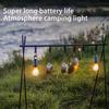 4Pcs Solar Camping Lights 3 Modes Waterproof Tent Lantern Rechargeable LED Lights for Hiking