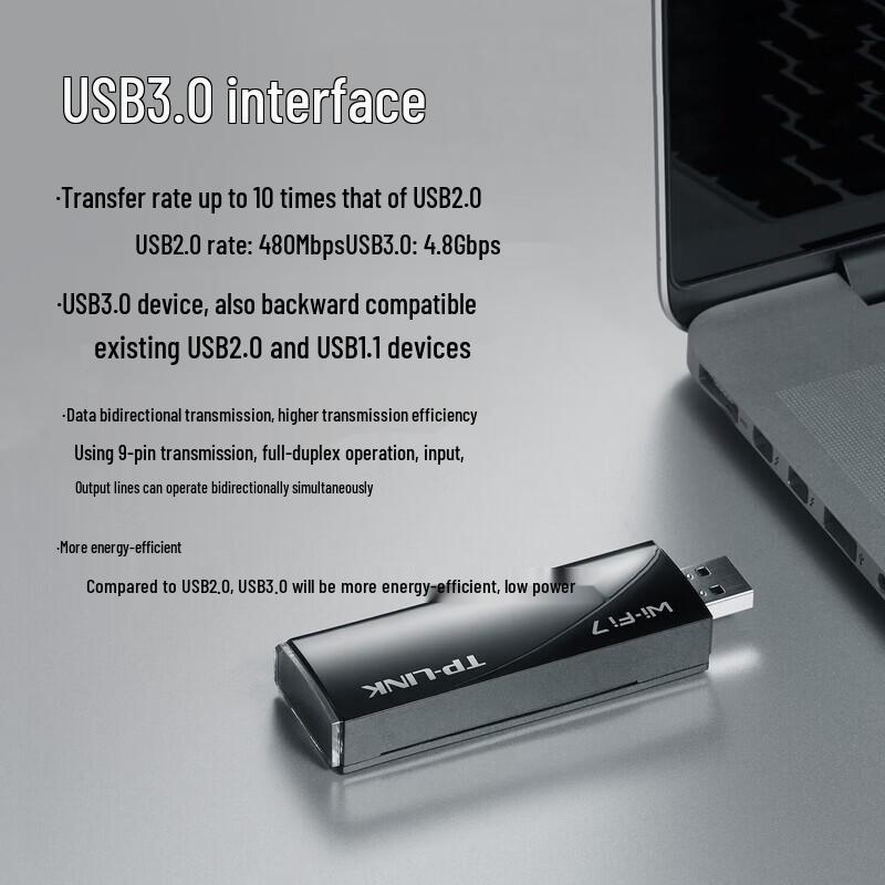 TP-Link BE3600 Wi-Fi 7 Dual-Band USB Wireless Adapter (CN version)