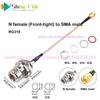 1Pcs RG316 RG178 RF Coax Pigtail N Female Cable to UFL MMCX MCX SMA Welding Connector Adapter U.FL WIFI Antenna Extension Jumper