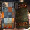 Чехол для телефона Samsung Galaxy A55 A53 A52 A52S A51 A41 A35 A32 A25 A23 A15 A13 A71 A72 Мягкий ТПУ Винтажный Индустриальный Стиль Ржавый