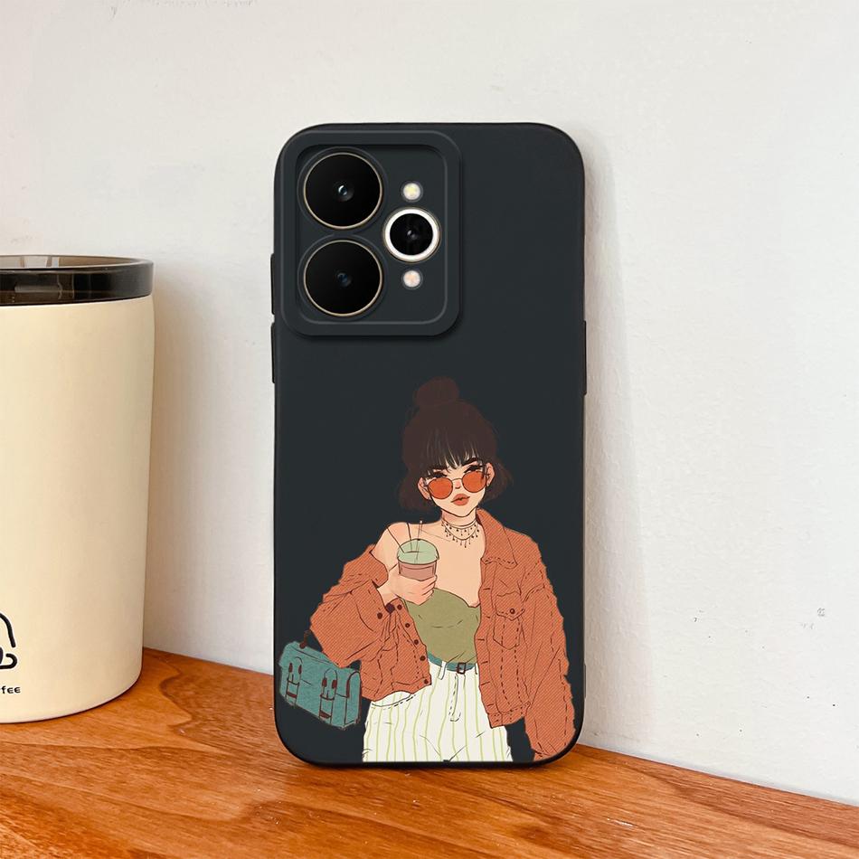 Мультяшный чехол для Realme 15 Pro, милый динозавр, жидкий силикон, защита камеры, задняя крышка, мягкие чехлы для телефона для Realme 15Pro 5G