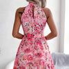 BITCED Женские летние платья без рукавов с цветочным принтом и подвесной талией