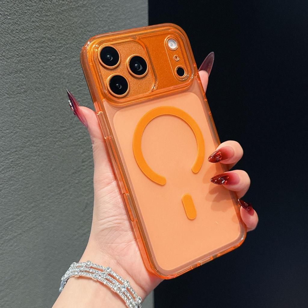 AI Touch Магнитный прозрачный чехол для iPhone 17 Pro Max - Мягкий край, Защитная крышка однотонная