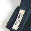 MIUMIU crystal Hair band head band Katyusha Satin Black
