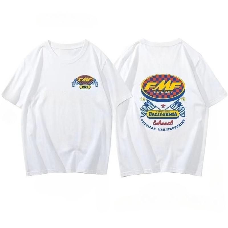Горячая Распродажа FMF Racing Exhaust Ama Motocross Tee Round Neck Fashion Clothing Short Sleeves Summer Mens Cool Top 100% Cotton T Shirt