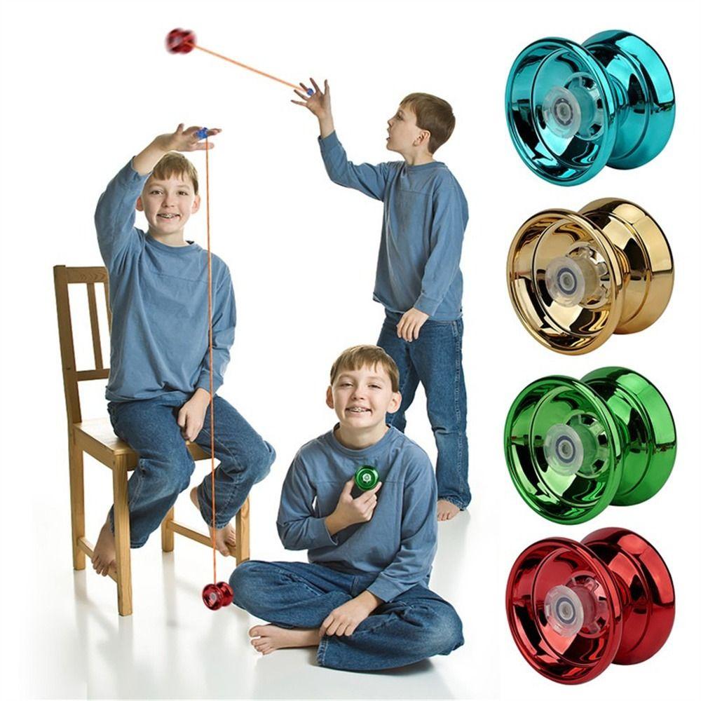 Kids Beginners Interesting Toy High Speed Metal Yoyo Luminous Yoyo Competition Yo-Yo Aluminum Yoyo